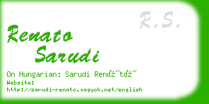 renato sarudi business card